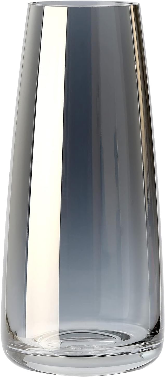 Large Smoke Grey Glass Vase – image 6