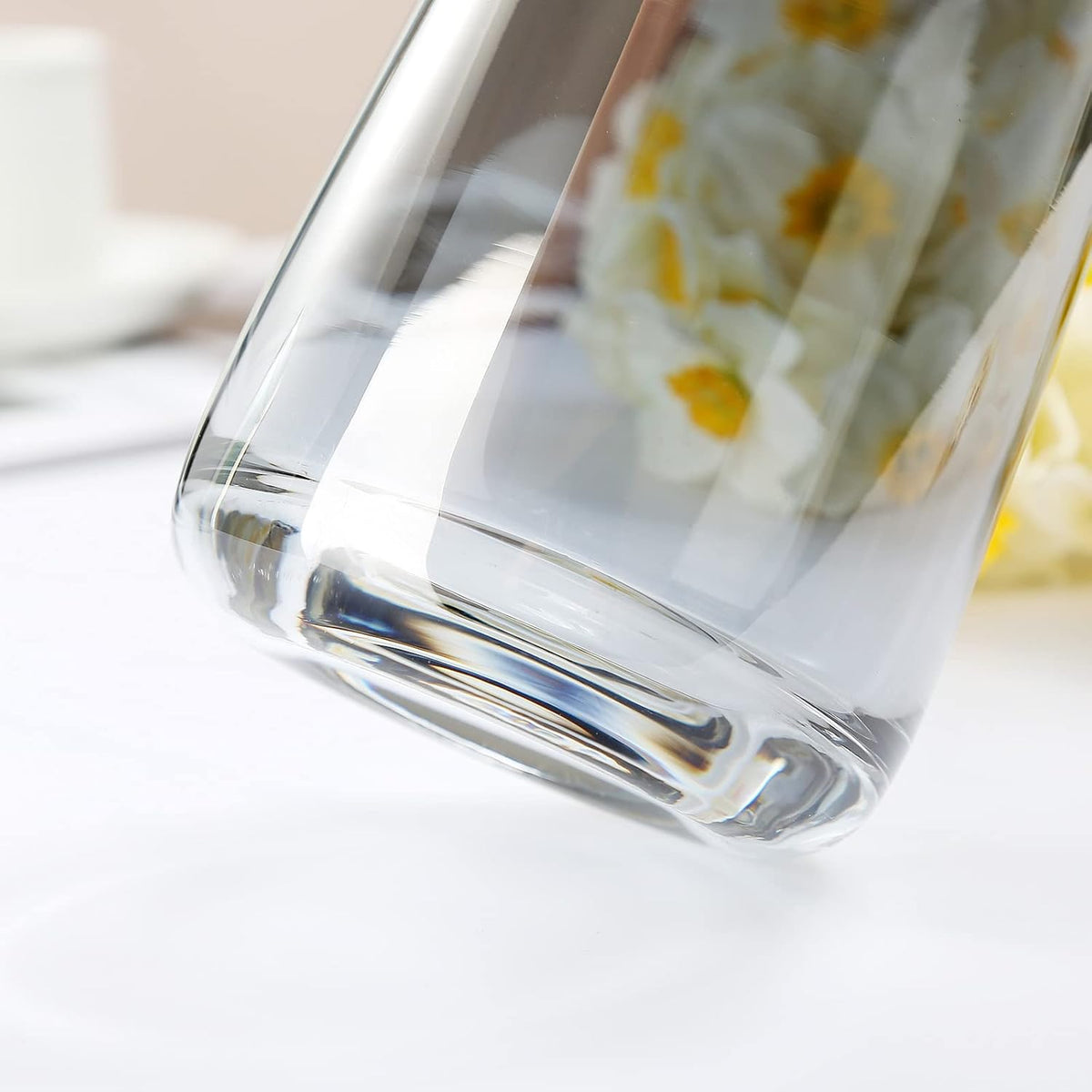 Large Smoke Grey Glass Vase – image 5