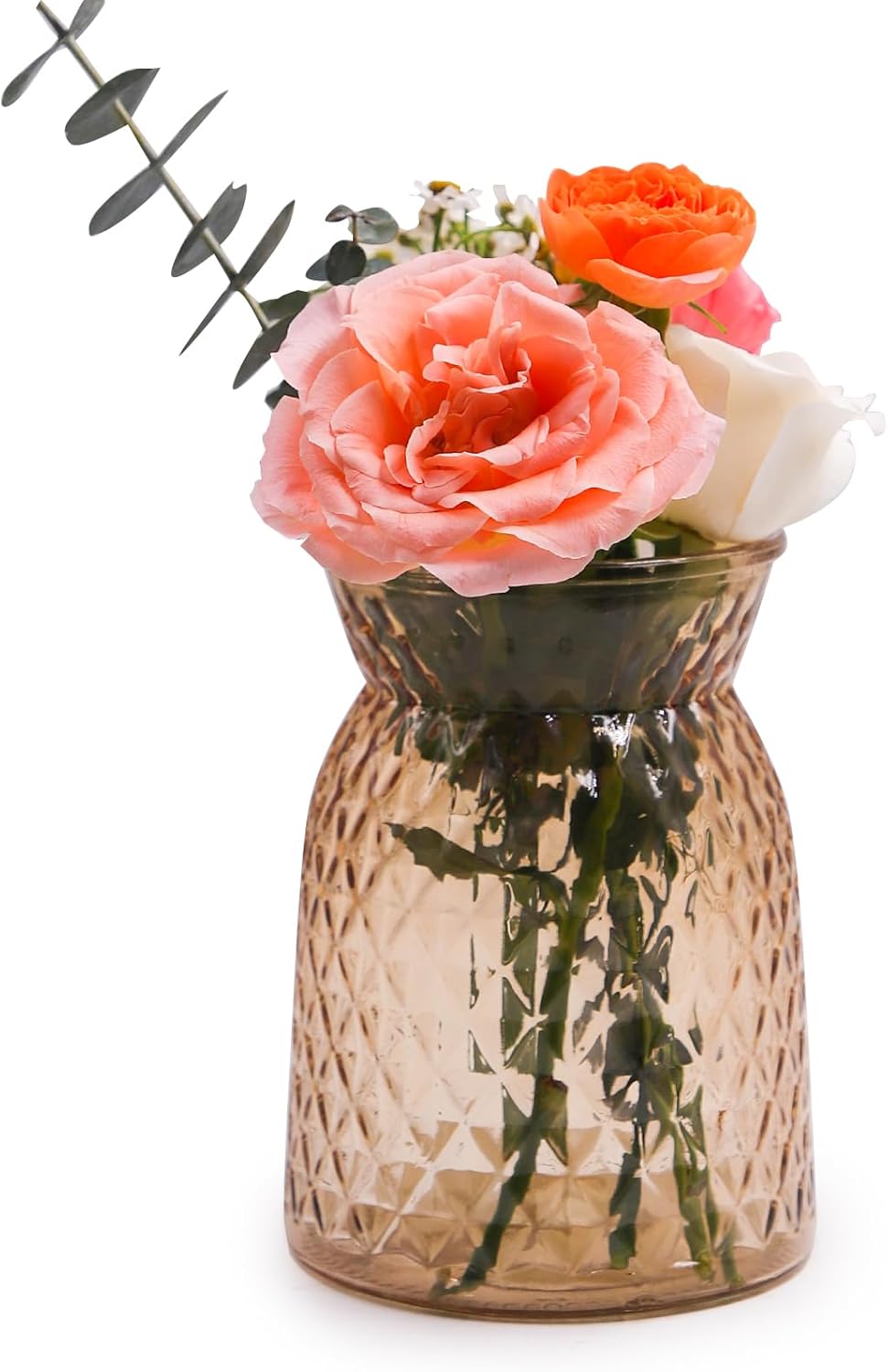 Faceted Gradient Glass Vase in Yellow 2 – image 14