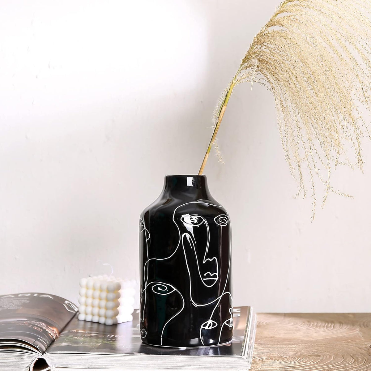 Abstract Face Ceramic Vase – image 8