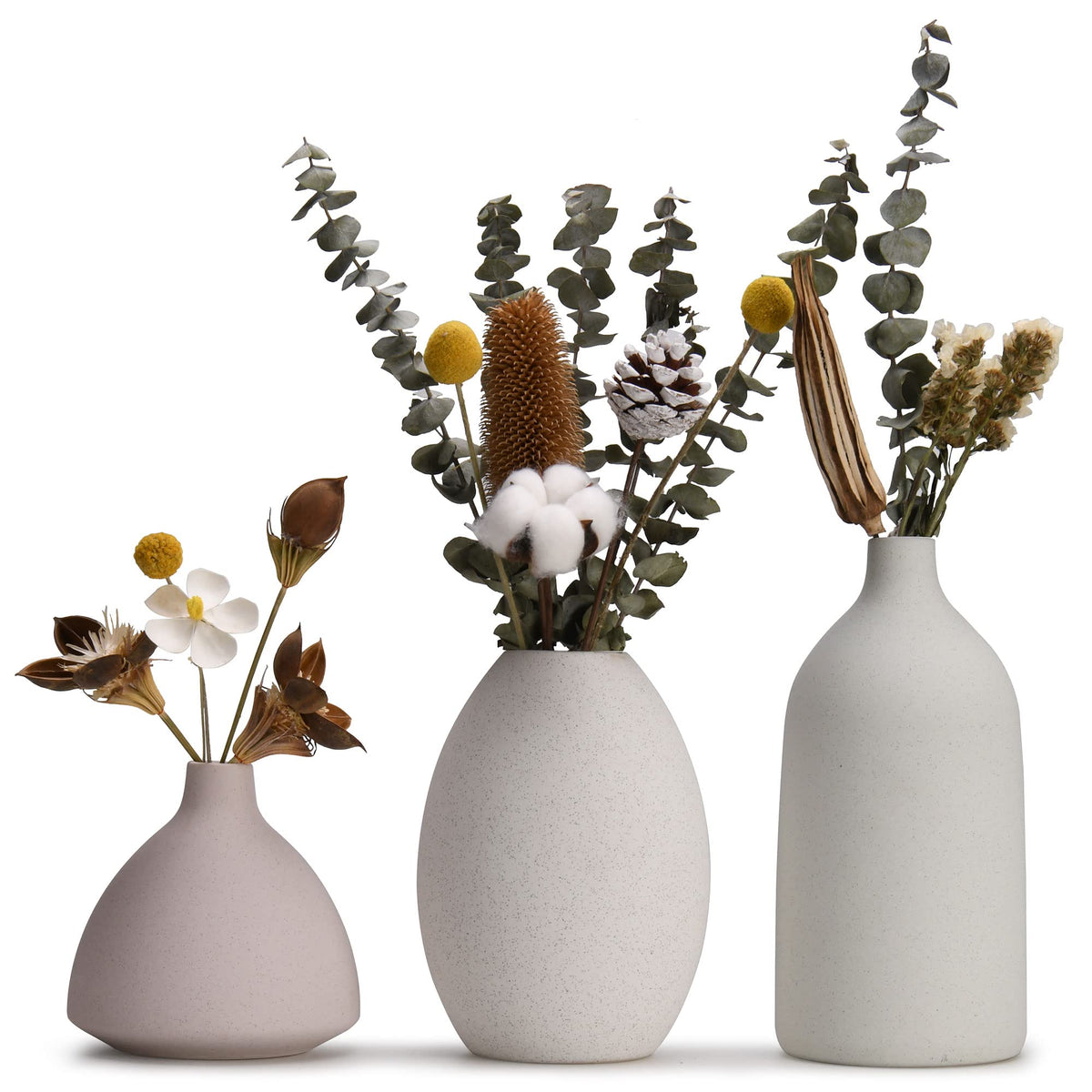 Set of 3 Large Ceramic Vases – image 1