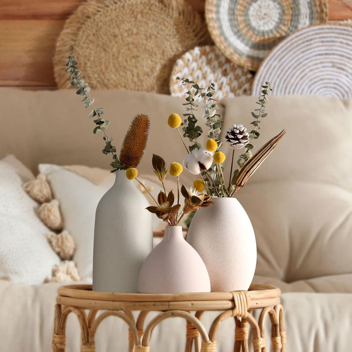 Set of 3 Large Ceramic Vases – image 4