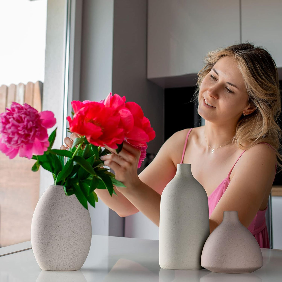 Set of 3 Large Ceramic Vases – image 6