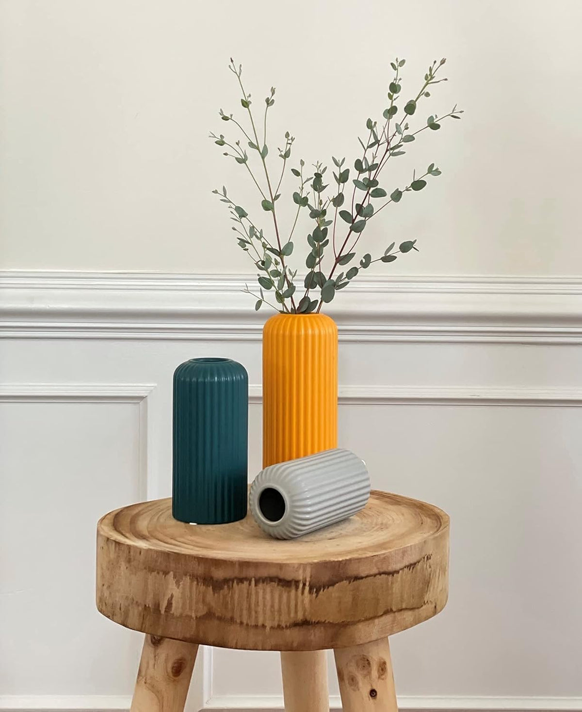 Modern Ceramic Vase Set of 3 – image 6