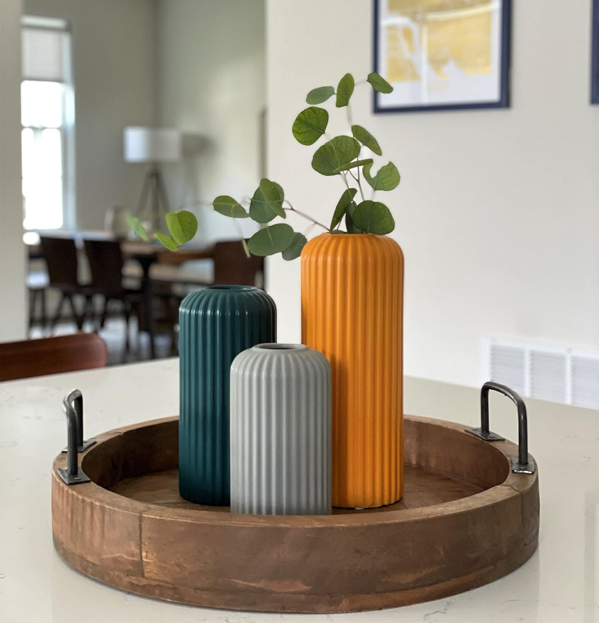 Modern Ceramic Vase Set of 3 – image 5