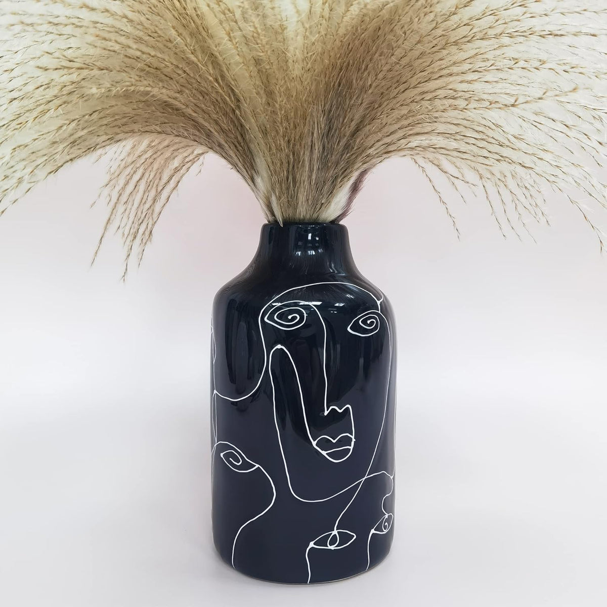 Abstract Face Ceramic Vase – image 10
