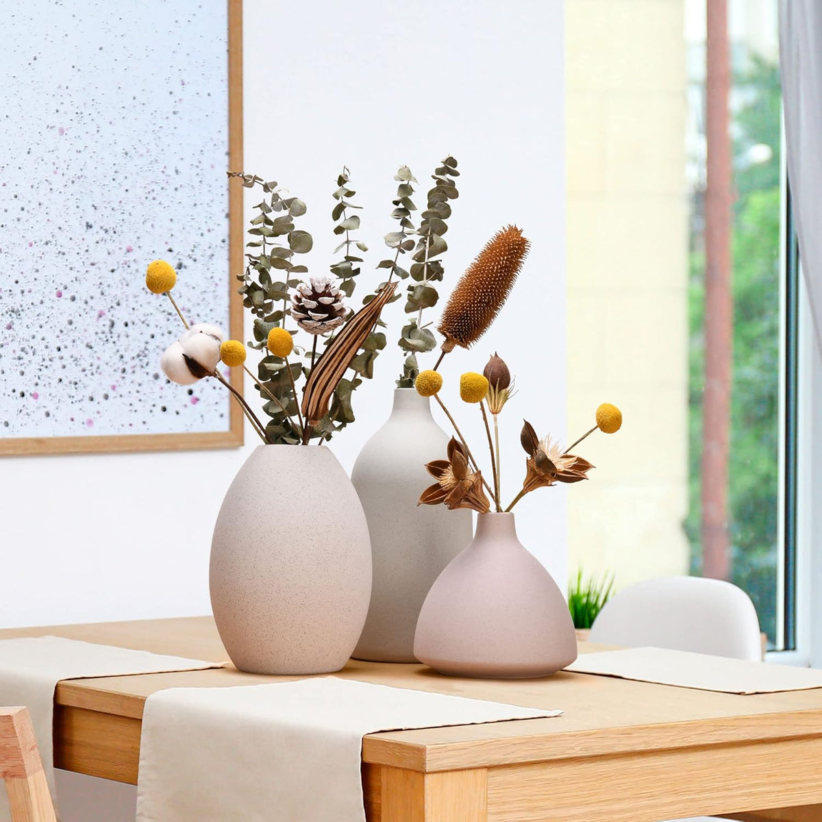 Set of 3 Large Ceramic Vases – image 10