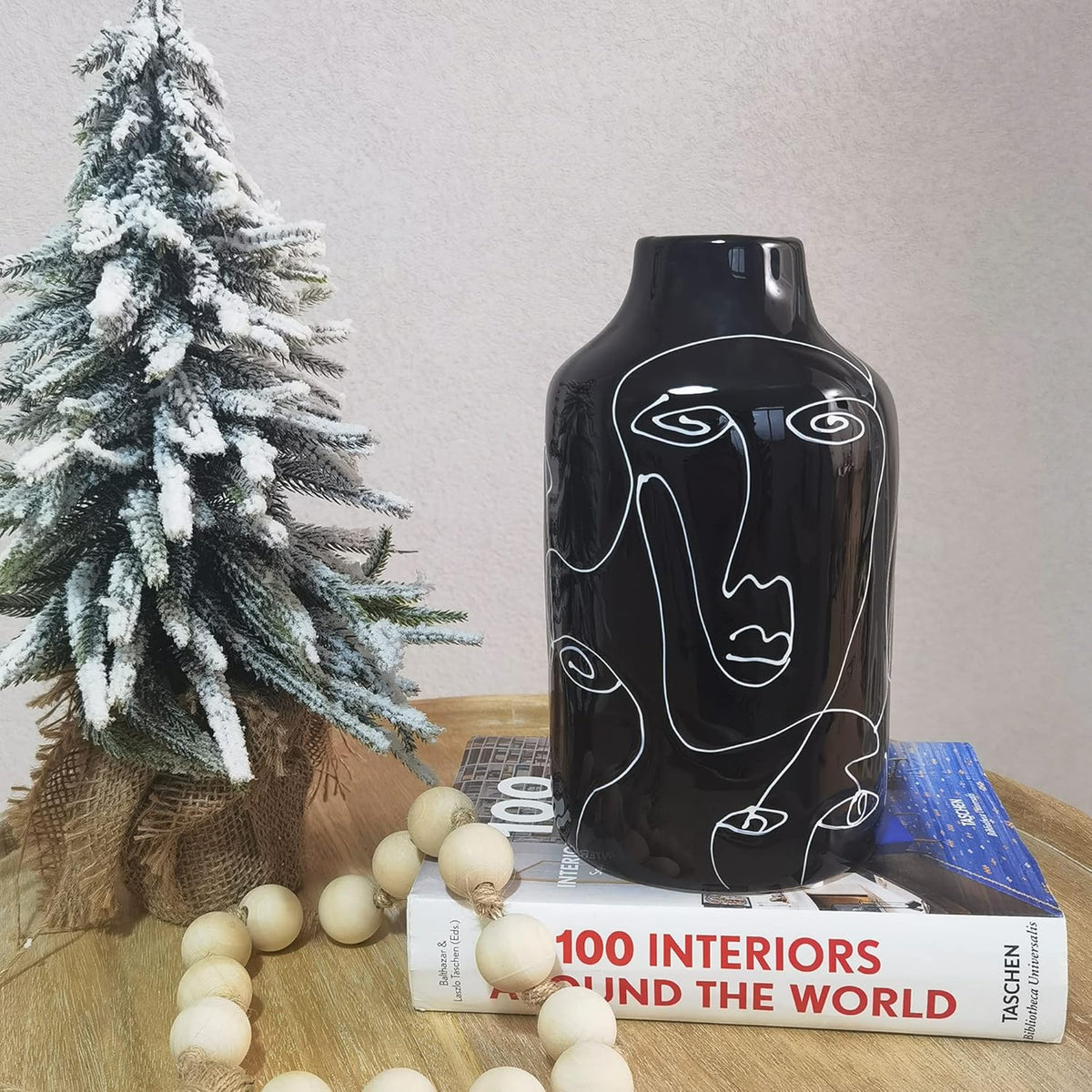 Abstract Face Ceramic Vase – image 6